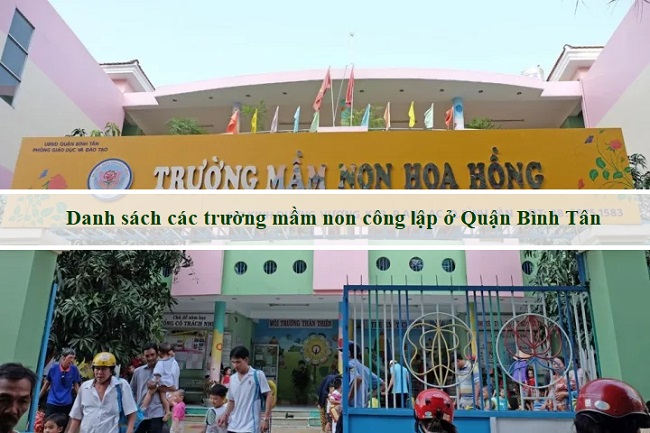 Danh sách các trường mầm non công lập ở Quận Bình Tân, TPHCM
